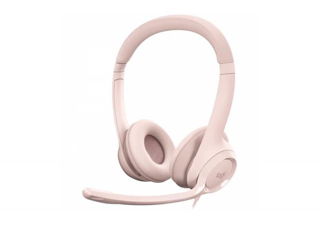 LOGITECH H390 Corded Headset - ROSE - USB