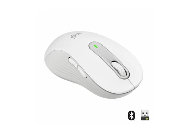 LOGITECH M650L Signature Bluetooth Mouse - OFF-WHITE - LEFT