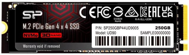 Silicon Power M.2 NVMe 250GB SSD, UD90, PCIe Gen 4x4, 3D NAND, Read up to 4,800 MB/s, Write up to 4,200 MB/s (single sided), 2280