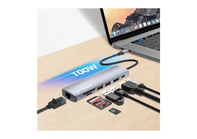 Manhattan USB-C PD 7-in-1 4K Multiport Hub