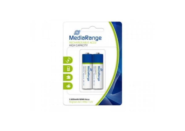 MEDIARANGE LR6 2600 mah Punjiva baterija AA 1/2 blister