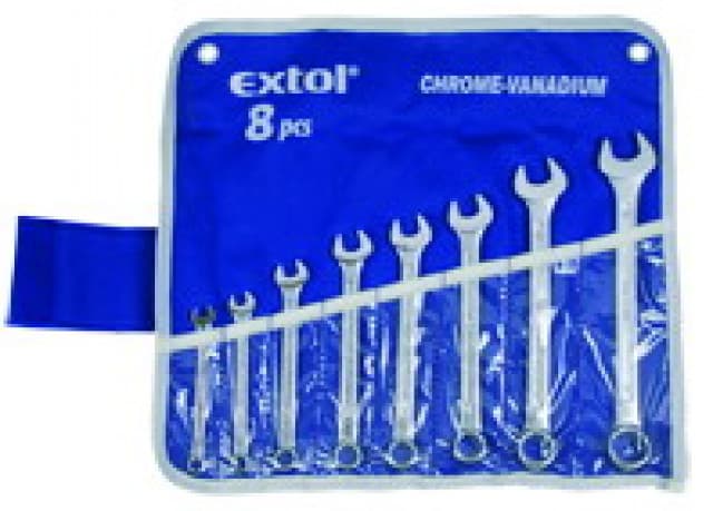 Extol Craft Okasto-viljuškasti set 8 7-19mm (6319)