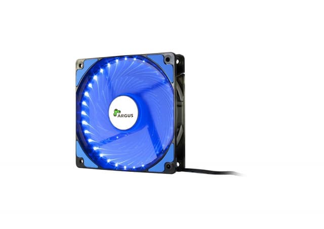 Ventilator InterTech Fan Argus L-12025 BL 120mm LED Plavi