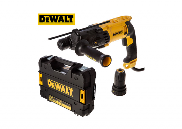 DeWalt EL. PNEUMAT. CEKIC KOMB. + 26MM 800W + BRZOSTEZNA GLAVA (D25134K)