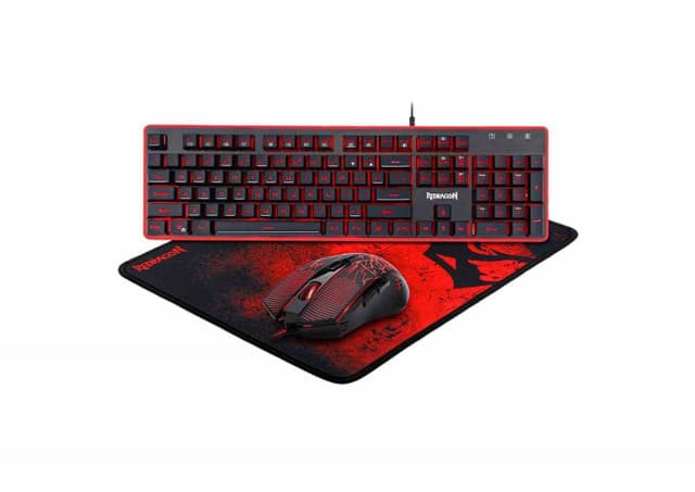 Tastatura i miš Redragon S107 3 in 1 Gaming Combo M608 Mousepad 7 Colors Backlightning