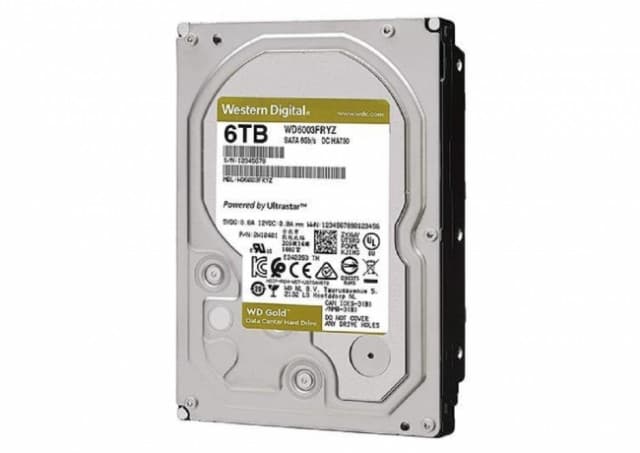 Hard disk Western Digital 6TB 3.5 SATA III 256MB 7.200 WD6003FRYZ Gold DC