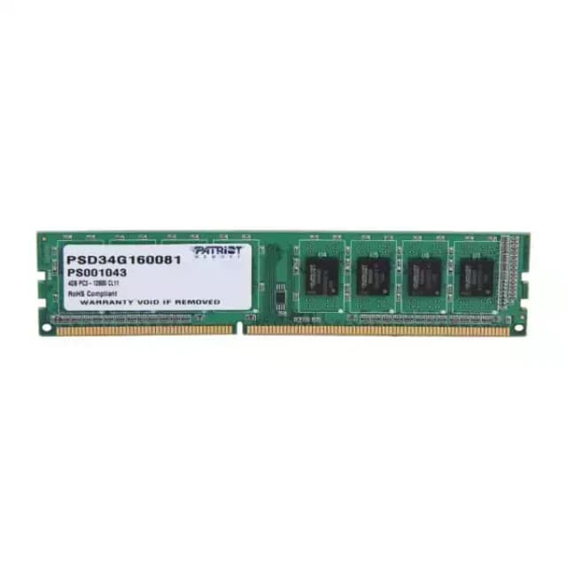 Memorija Patriot PSD34G160081 DDR3 - 4 GB, 1600 MHz