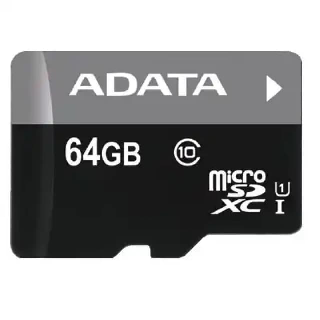 UHS-I MicroSDXC 64GB class 10 + adapter AUSDX64GUICL10A1-RA1