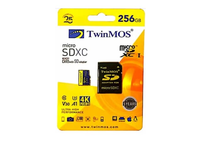 MicroSDXC TwinMOS 256GB TM256MSDXC10V30U3, UHS-3, V30