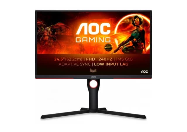 Monitor TFT 63,5cm/25inc(1920x1080) AOC Gaming G3 25G3ZM/BK FHD WLED 240Hz 0,5ms HDMI DP Black/Red