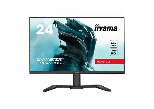 IIYAMA 24" ETE Fast IPS Gaming, G-Master Red Eagle, FreeSync Premium, 1920x1080@165Hz, 250cd/m2, 1100:1, HDMI, DisplayPort, 0,8ms (MPRT), Speakers, USB-HUB (2x2.0), Black Tuner