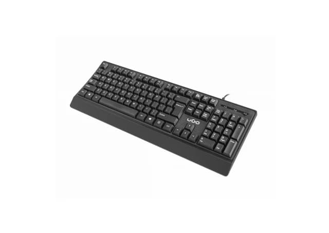 Natec UGO ASKJA K200, Multimedia Keyboard US, Spill Proof, USB, Black