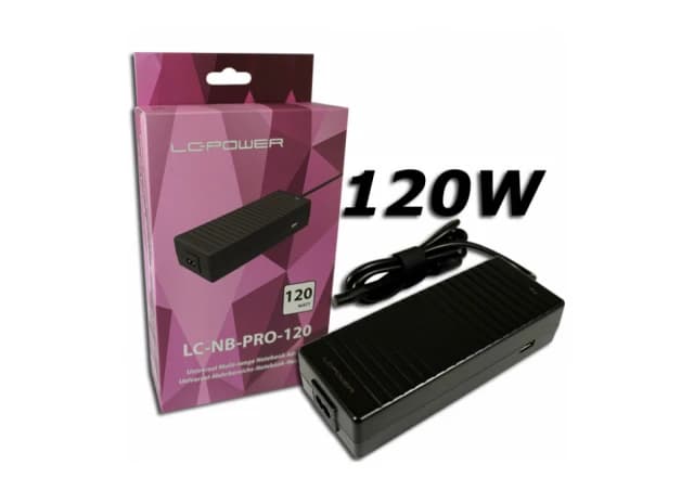 NB ADAPTER LC Power LC-NB-PRO-120  120W 18.5-20V/6-6.48A  10 Adaptera USB-A 5V/2.4A