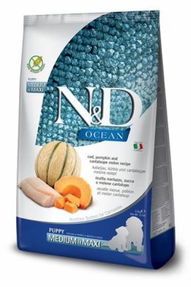 N&D Ocean Puppy Cod,Pumpkin&Cantaloupe Melon Medium&Maxi 12kg