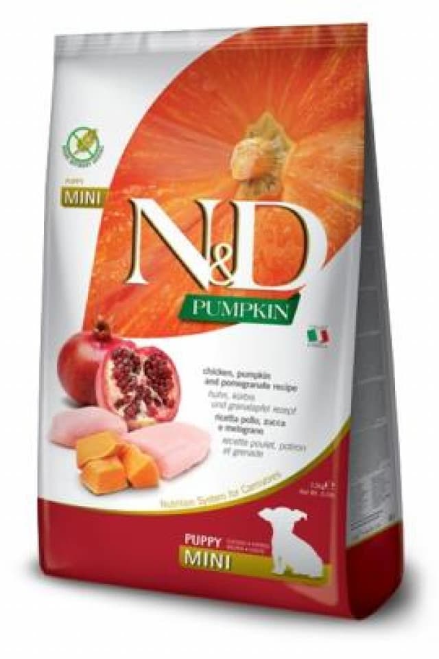 N&D Pumpkin Puppy Chicken&Pom. Mini 800g