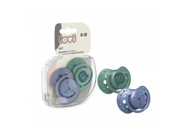 LOVI SILICONE DYNAMIC VARALICA 6-18m (2kom) - HEY BOY (22887boy)