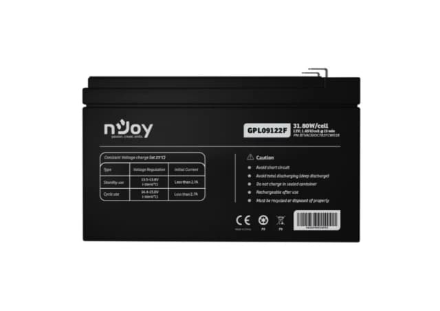 NJOY GPL09122F baterija za UPS 12V 9Ah (BTVACIUOCTB2FCW01B) 