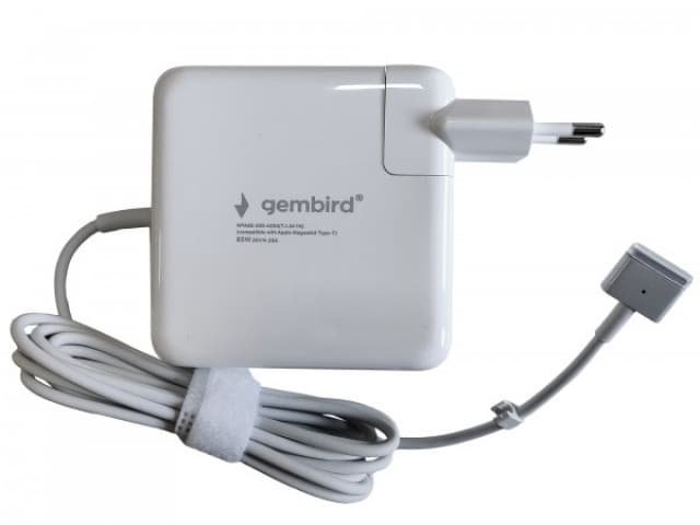 NPA85-200-4250 (TJ-341N Apple Type-T) Gembird punjac za MacBook 85W-20V-4.2A, Magsafe2 Type-T 40091