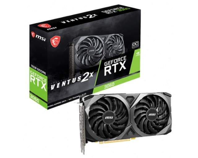 MSI nVidia GeForce RTX 3060 12GB 192bit RTX 3060 VENTUS 2X 12G OC LHR 