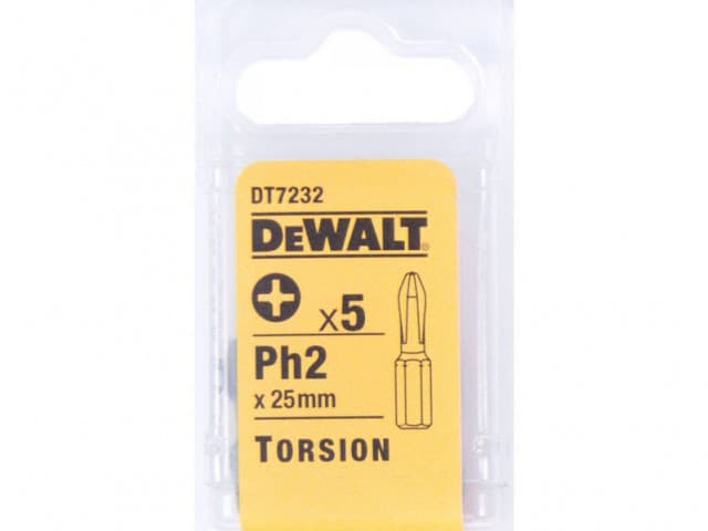 ODVIJAC Dewalt PH2 / 25 TORSION 5KOM(DT7232)