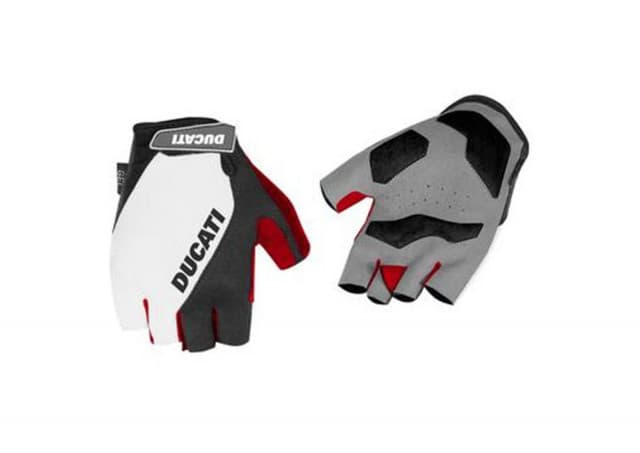 Ducati Bike Gloves - White-Red