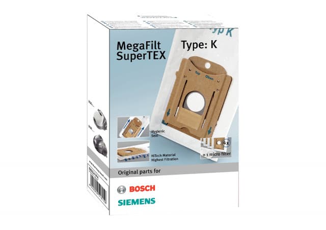 Bosch BBZ41FK Filter kese MegaFilt SuperTEX, Sadrži 4kesa + 1mikro filter