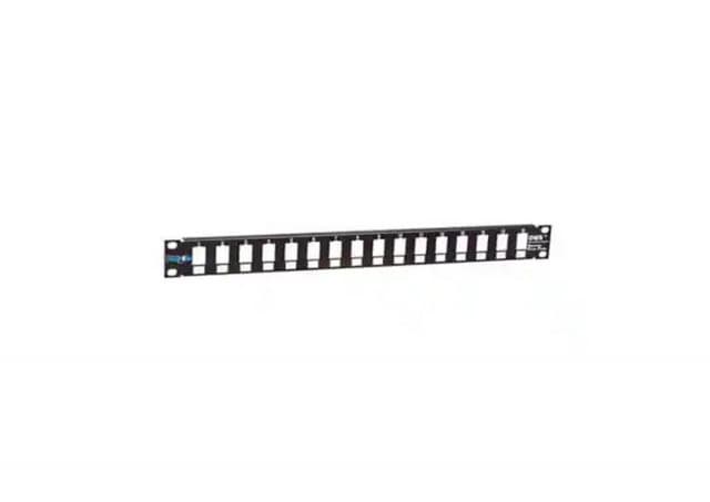 Patch panel 19/1U sa 16 slotova ,bez modula RAL9005 Mirsan MR.19P16P1U.01