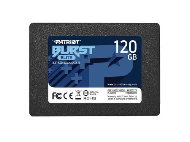 Patriot Burst Elite SSD 120GB  SATA3 2,5" 450Mbs/320MBs PBE120GS25SSDR