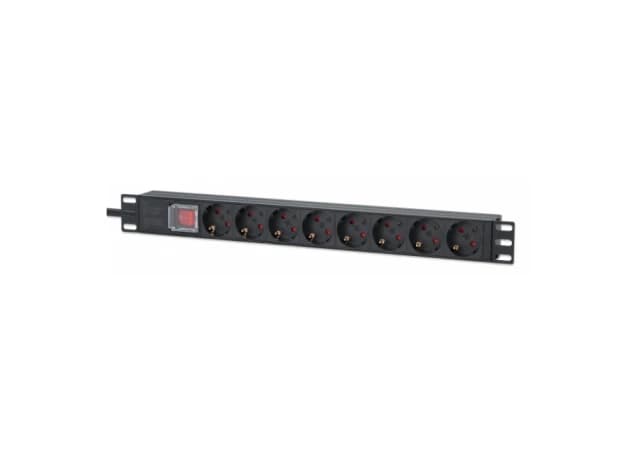 PDU kabl Intellinet 715126 19"/1U sa 8 utilnica/prekidač/2m