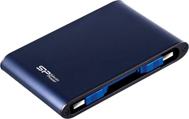 Silicon Power Portable HDD 1TB, Armor A80, USB 3.2 Gen.1, IPX7 Protection, Blue