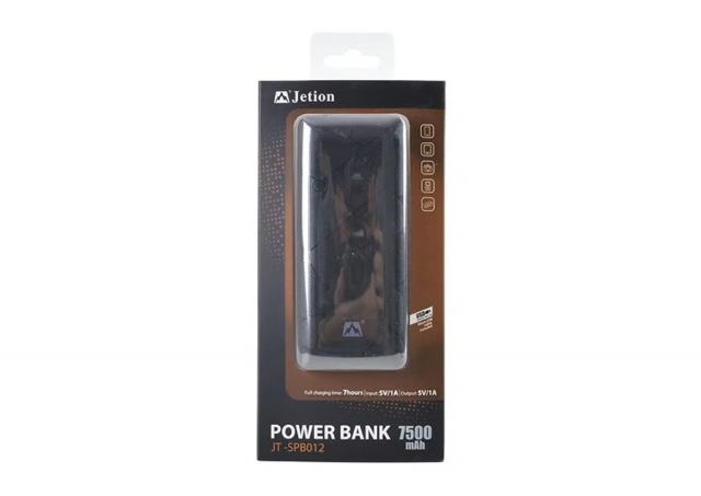 Power Bank Jetion JT-SPB012 - 7500 mAh, crni