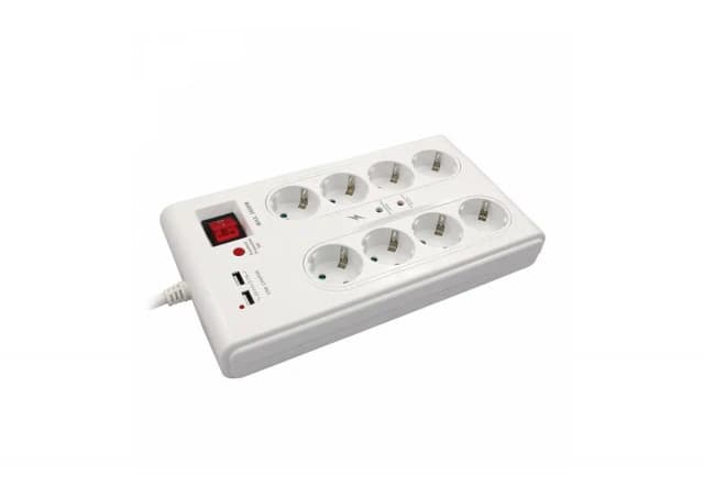 Produžni kabl sa 8 utičnica+2xUSB porta Commel C380-107