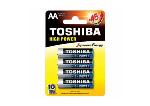 TOSHIBA HIGH POWER ALKALNA BATERIJA LR6 BP 4/1 (1100015089)