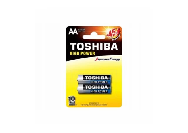 TOSHIBA HIGH POWER ALKALNA BATERIJA LR6 BP 2/1 (1100015088)