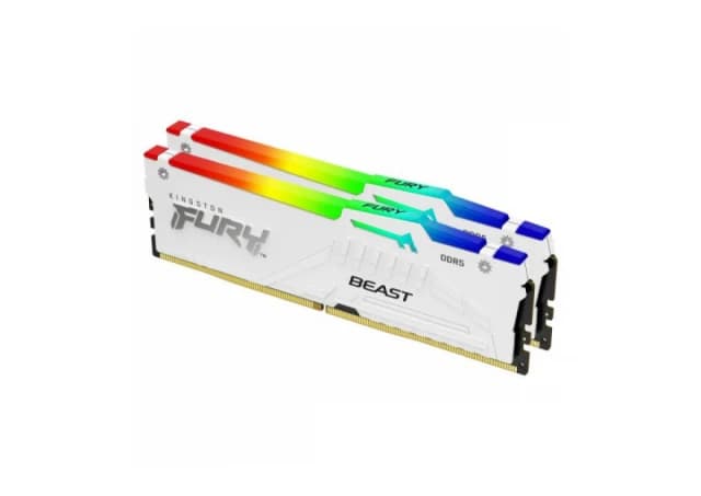 RAM DIMM DDR5 32GB (2x16GB) 5200MHz KF552C36BWEAK2-32 Kingston White RGB EXPO