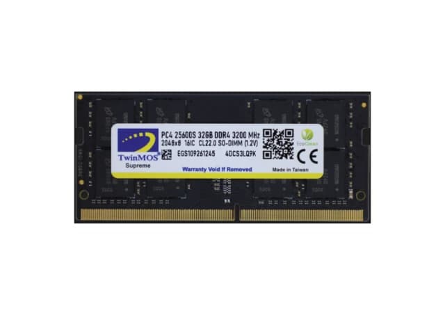 RAM SODIMM DDR4 32GB 3200MHz TwinMOS MDD432GB3200N