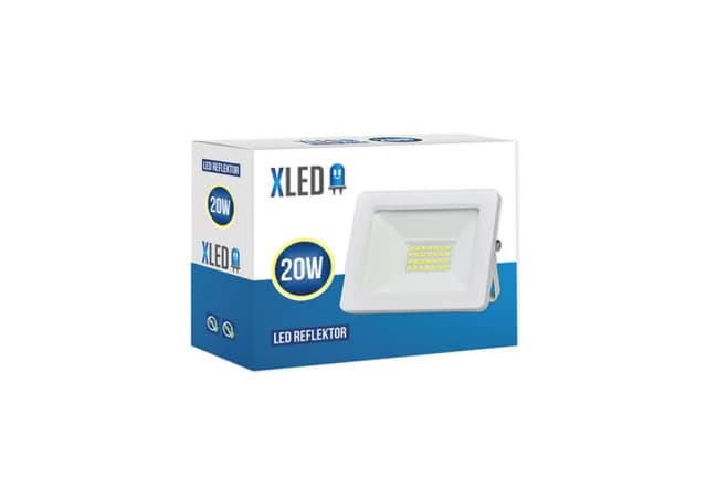 XLED 20W LED reflektor 6500K,1600Lm,AC220-240V,Beli