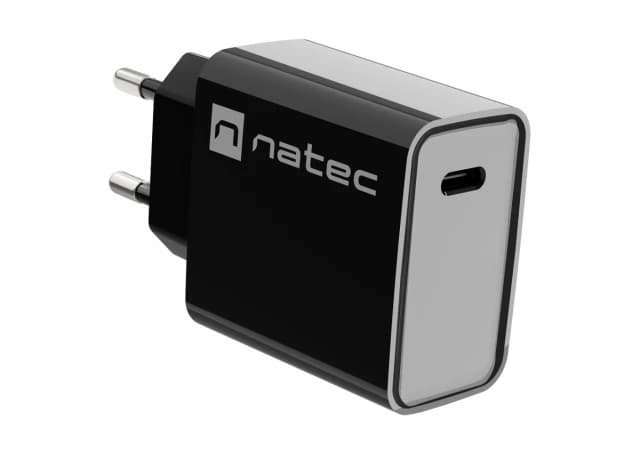 Natec RIBERA USB Type-C Charger, QC3.0 & PD3.0, 3A 20W, Black