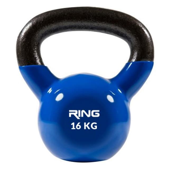 RING Kettlebell 16kg metal vinyl RX DB2174-16 blue