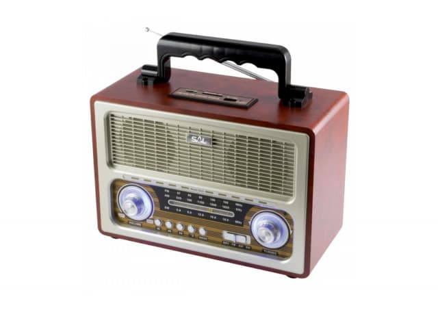 SAL Retro radio + BT bežični zvučnik, 4in1, FM, MP3, AUX - RRT 3B