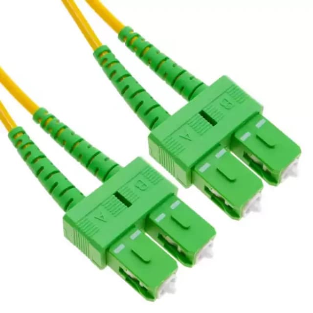 SC-APC / SC-APC singlemode duplex fiber adapter, APC (angle-polished connectors)