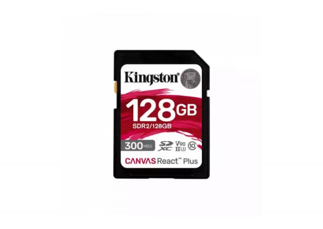 SD Card 128GB Kingston Canvas React Plus SDR2/128GB