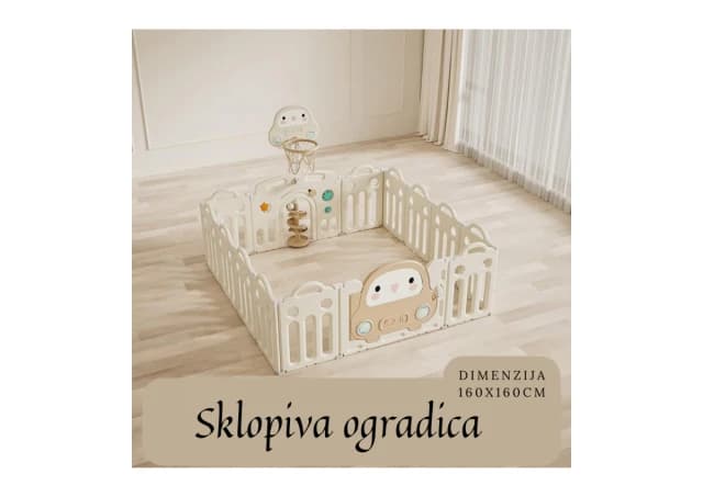 Sklopiva ogradica 160x160cm