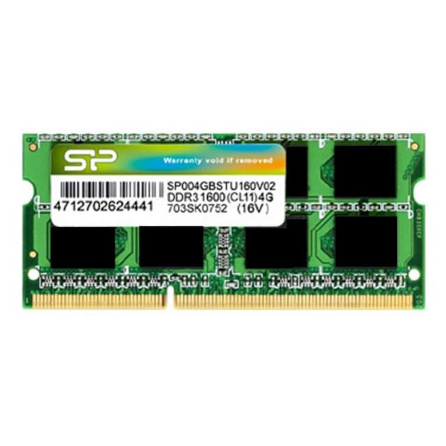 Memorija Silicon Power DDR3-1600  CL11 4GB DRAM DDR3 SO-DIMM Notebook 4GB (512*8) 8chips, EAN: 4712702627008