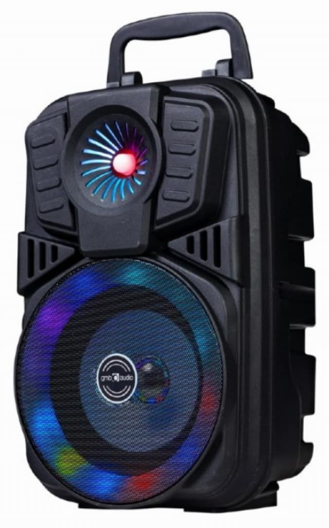 SPK-BT-LED-01 Gembird Portable Bluetooth karaoke speaker 5W, FM, USB, SD, 3,5mm, MIC 6,35mm, LED 43528