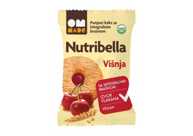 NUTRIBELLA KEKS SA VOĆNIM PUNJENJEM VIŠNJA 50G (1006000062)