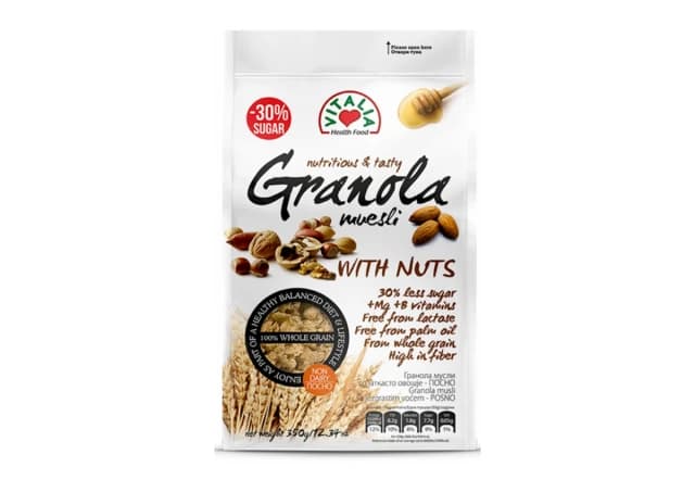 GRANOLA MUSLI JEZGR.VOĆE+MG+FE+B COMPLEX 350G (1100018922)