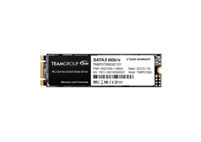 TeamGroup M.2 2280 256GB MS30 NGFF SSD SATA3 500/400MB/s TM8PS7256G0C101 43733