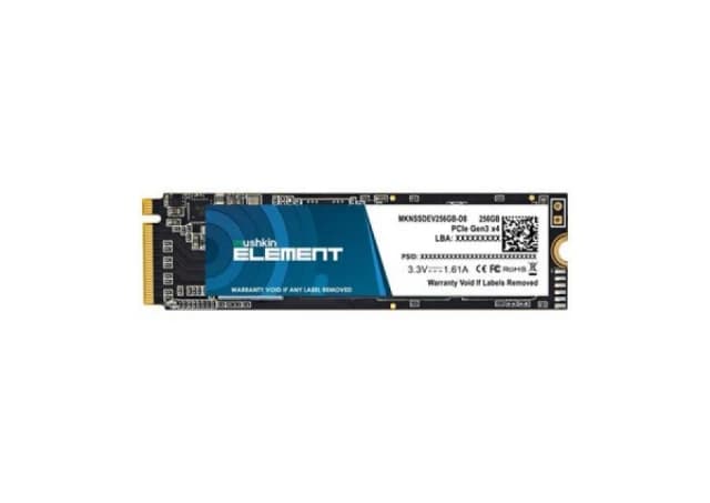 SSD Mushkin Element 256GB PCle 3.0 x4 NVMe