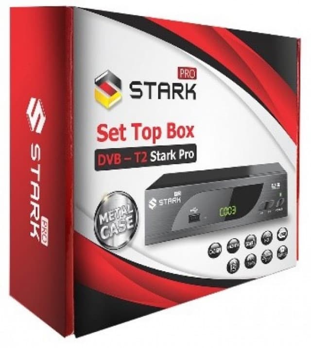 STARK PRO Set Top Box DVB-T2 PVR, teletex, metalno kućište